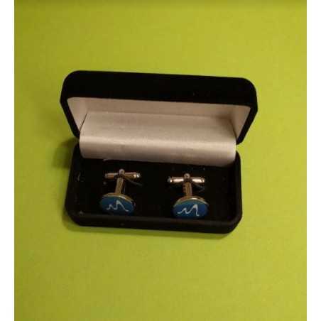 Custom Cufflinks, Tie Clip & Lapel Pin Set in Elegant Gift Box
