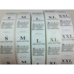 Geweven Care Label Tag Rolls