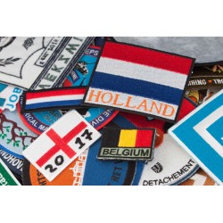 Geborduurde badges, patches of emblemen kosten