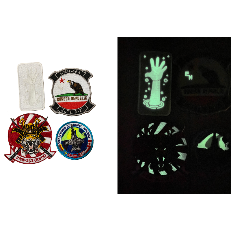 Glow-in-Dark, Embroidery badges