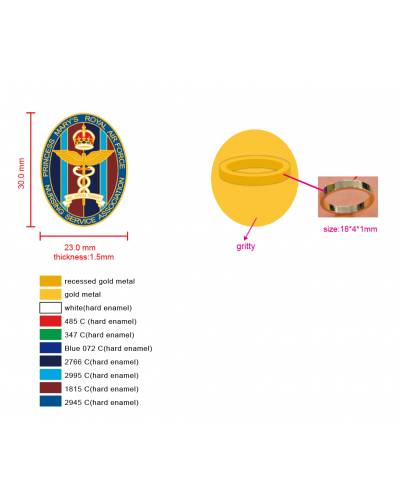 Custom-made Ring-Pins with your logo and Text