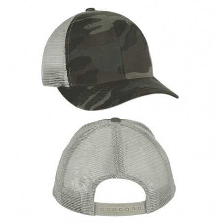 camouflage caps, met mesh