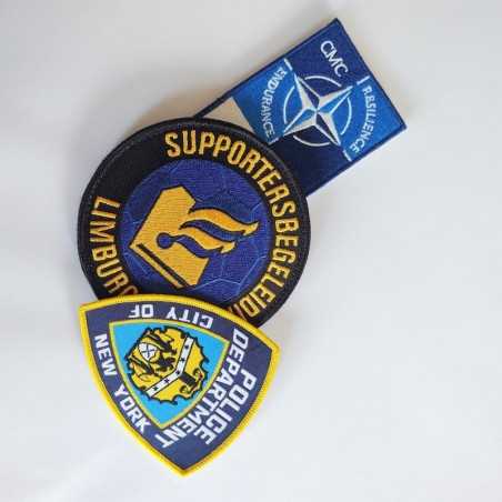 Geborduurde militaire patches met logo – Velcro/naai/strijk opties