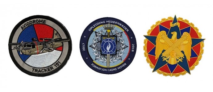 Emboridery, Woven, Sublimation printing or Combi  Badges?